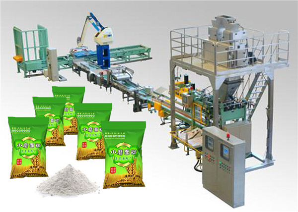 PLC Control Automatic Bag Packing Machine for Washing Powder Open Mouth Bag