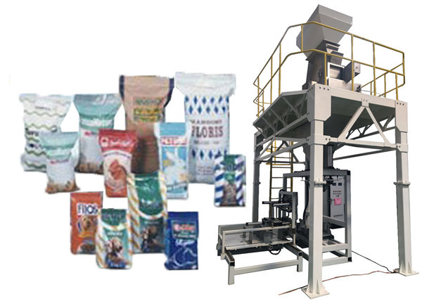 10-50 Kg Automatic Bag Packing Machine , Open Mouth Bag Granule Packaging Machine