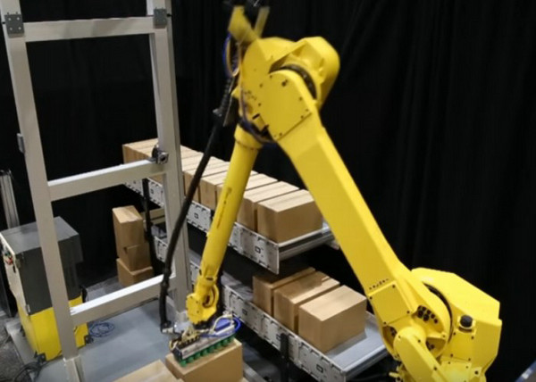 Flexible Robot Automated Palletizer With Palletizing Programs Adjustable