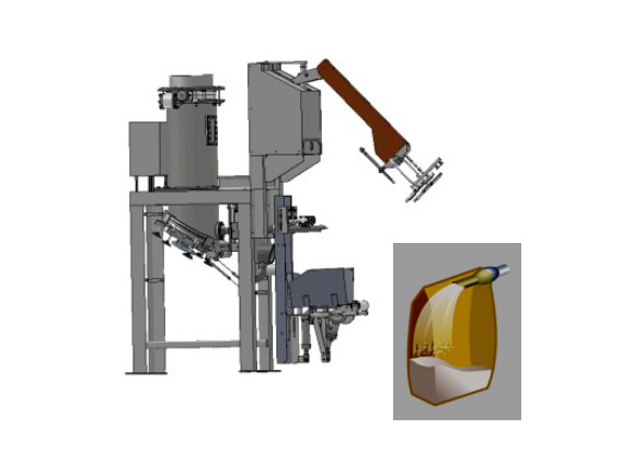 PVPE Valve Bag Filling Machine for Flour / Rice Flour / Wheat Powder Bagging