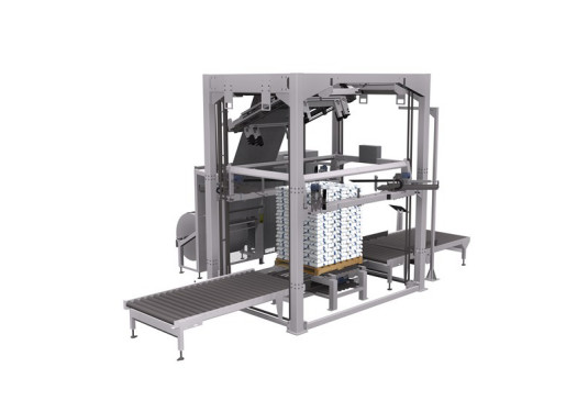 Fully Automatic Pallet Wrapping Machine For Bagging Chemicals PVC Power